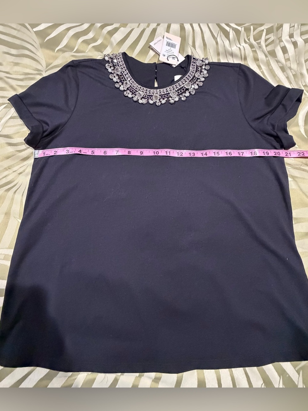 Cinq a Sept Necklace Shrunken Tee - Picture 8 of 9